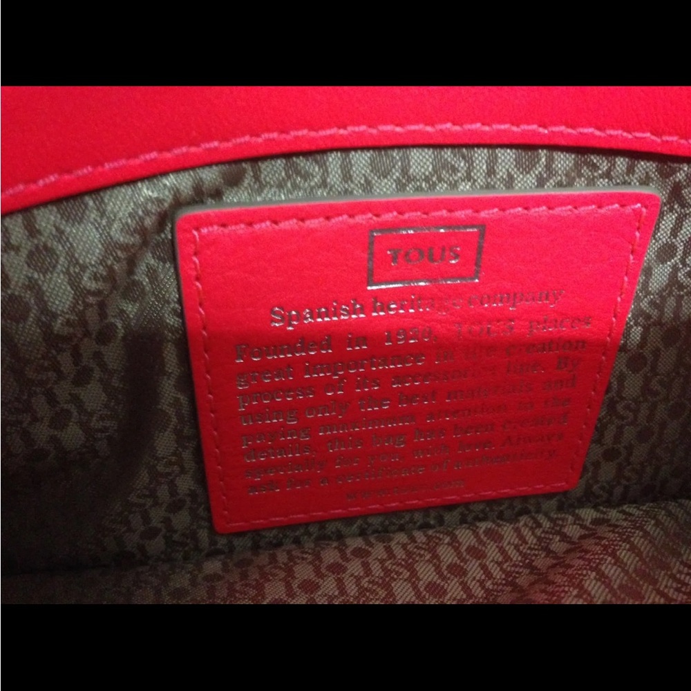 TOUS Bright Pink Clutch/ Cross Body Handbag - Picture 5 of 6
